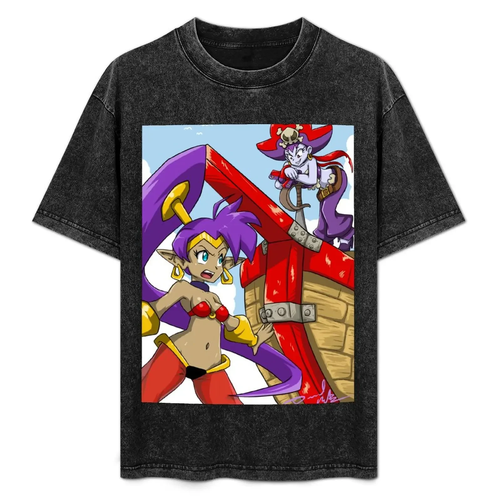 

Shantae vs risky T-Shirt custom t shirt rapper graphic tees valentines boutique clothes Men's clothing