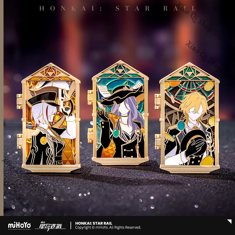 

Предпродажа - официальный оригинальный Honkai: Star Rail Game Ambitus Stone Heart Oath Ring Series металлический значок Высокий уровень внешнего вида