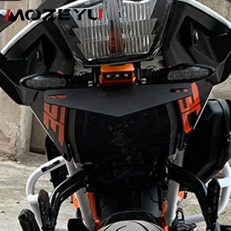 License Plate Holder For KTM DUKE 125 200 250 390 Duke390 2011-2023 Motorcycle Light Tail Tidy Holder Fender Eliminator Bracket