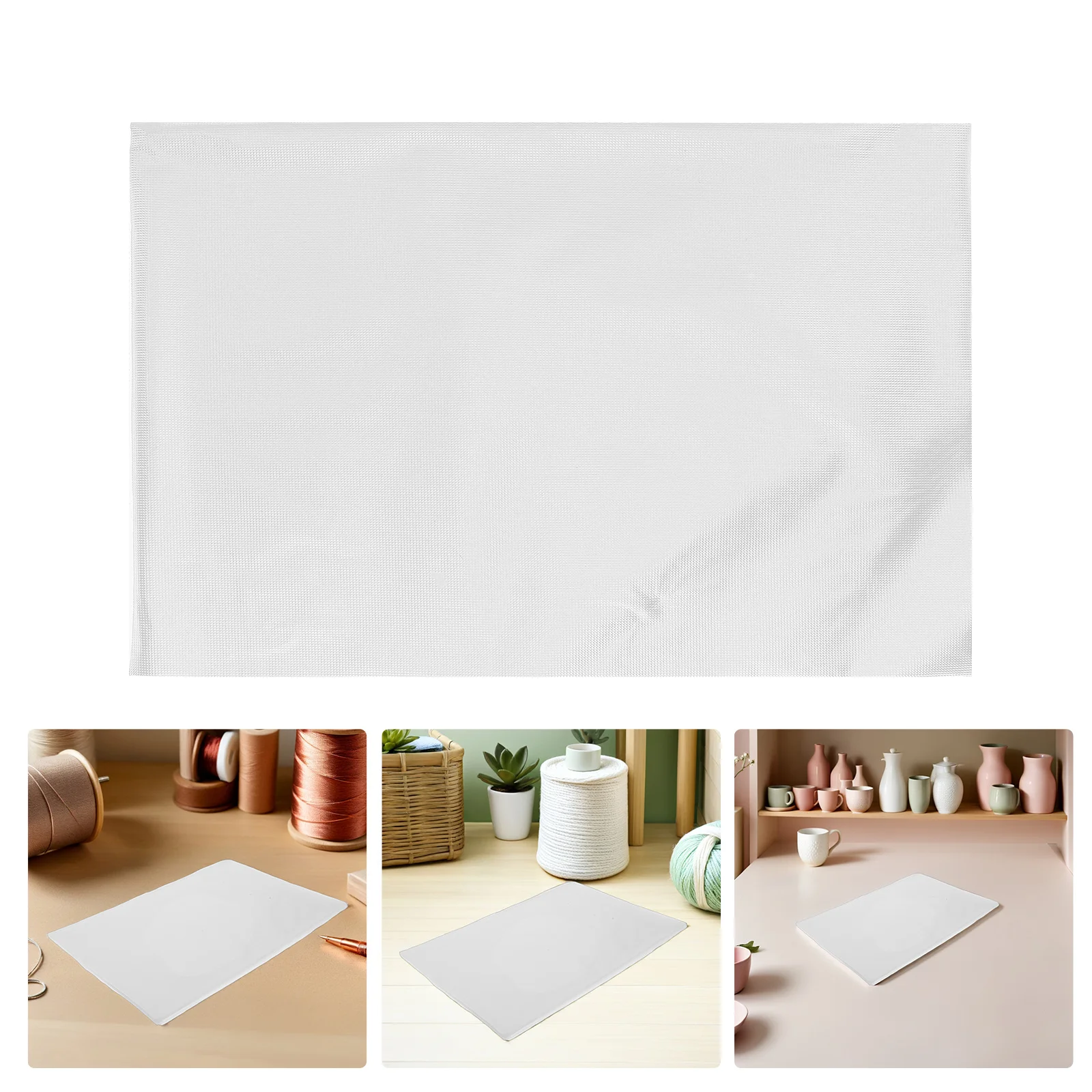 

100Pcs Water Soluble Embroidery Stabilizer Transparent Clear Dissolvable Backing Film Fast Wash Away Topping for Machine