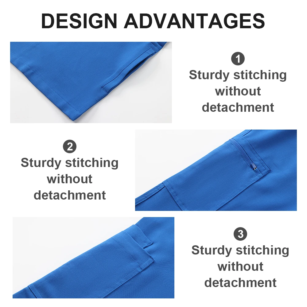 KUNGFU SCRUBS uniforme médical haut de gamme respirant TRS tissu vêtements de travail gommages d'allaitement pour hommes col en v ensemble de pantalons à manches courtes