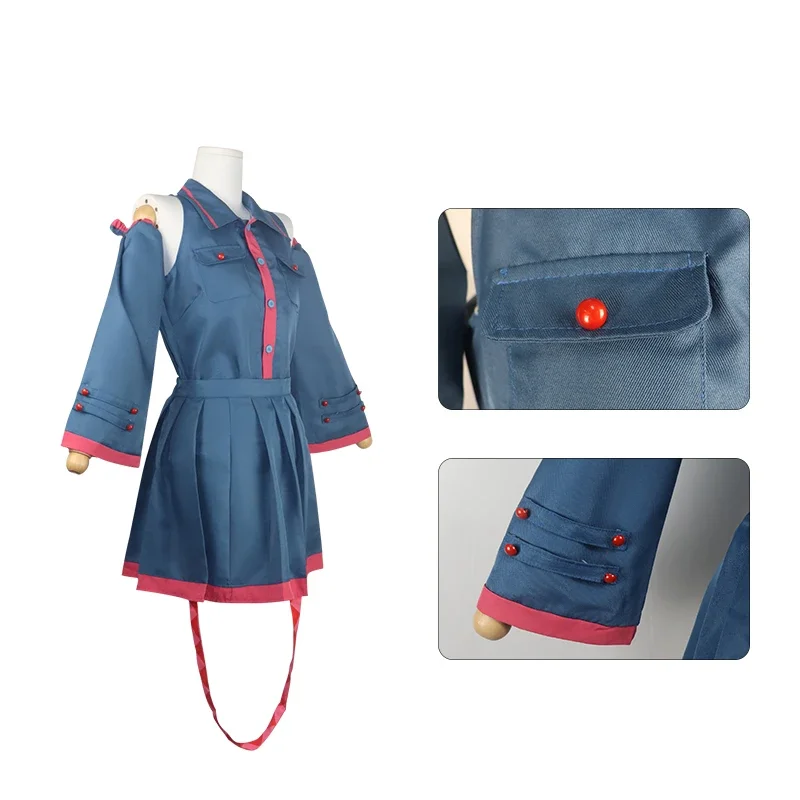 Anime Mikuu kasane Teto Cosplay Costume Women Men Grey Pink Dress Cosplay Halloween Costume Cosplay Made Accessorie props view 3