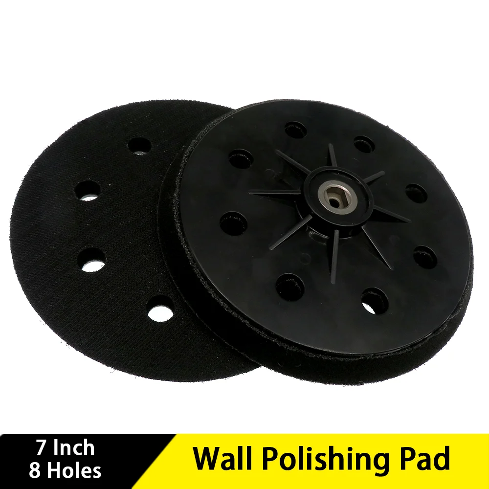 

7 Inch 180MM 8 Holes Wall Polishing Pad Sanding Backup Pad For Abrasive Polishing Sander Sanding Pad Sanding Disc Grinding