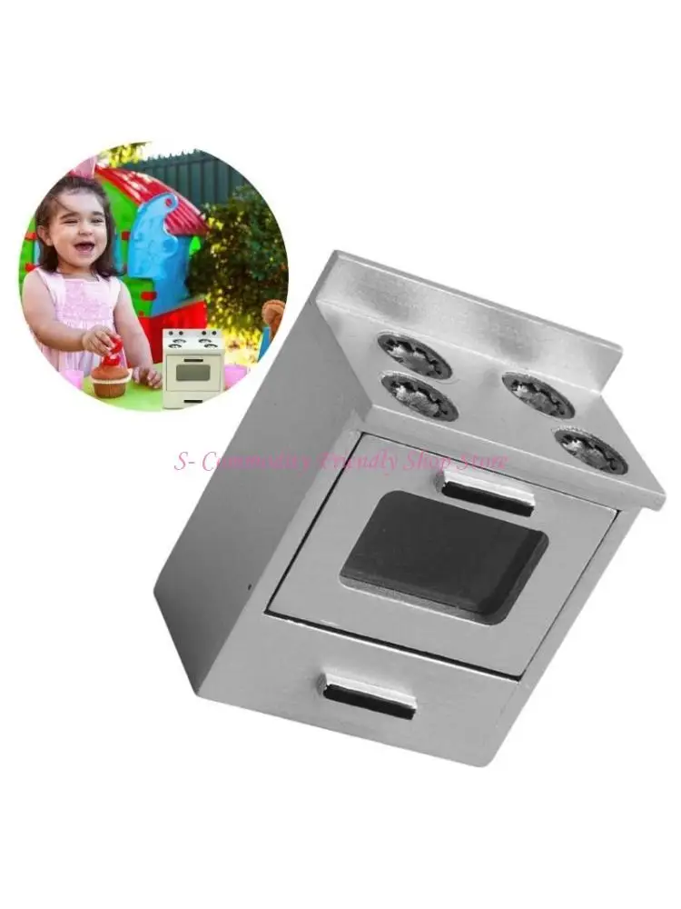 

85AE Kitchen Appliance Stove and Cabinet Model Decorations Pretend Playset