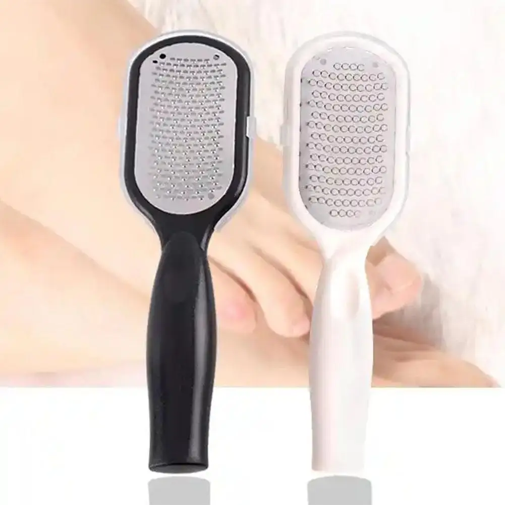 Foot Scrubber Stainless Steel Portable Rasp Pedicure Foot File Callus Remover Dead Skin Foot Scraper For Wet Dry Foot Care N5o0