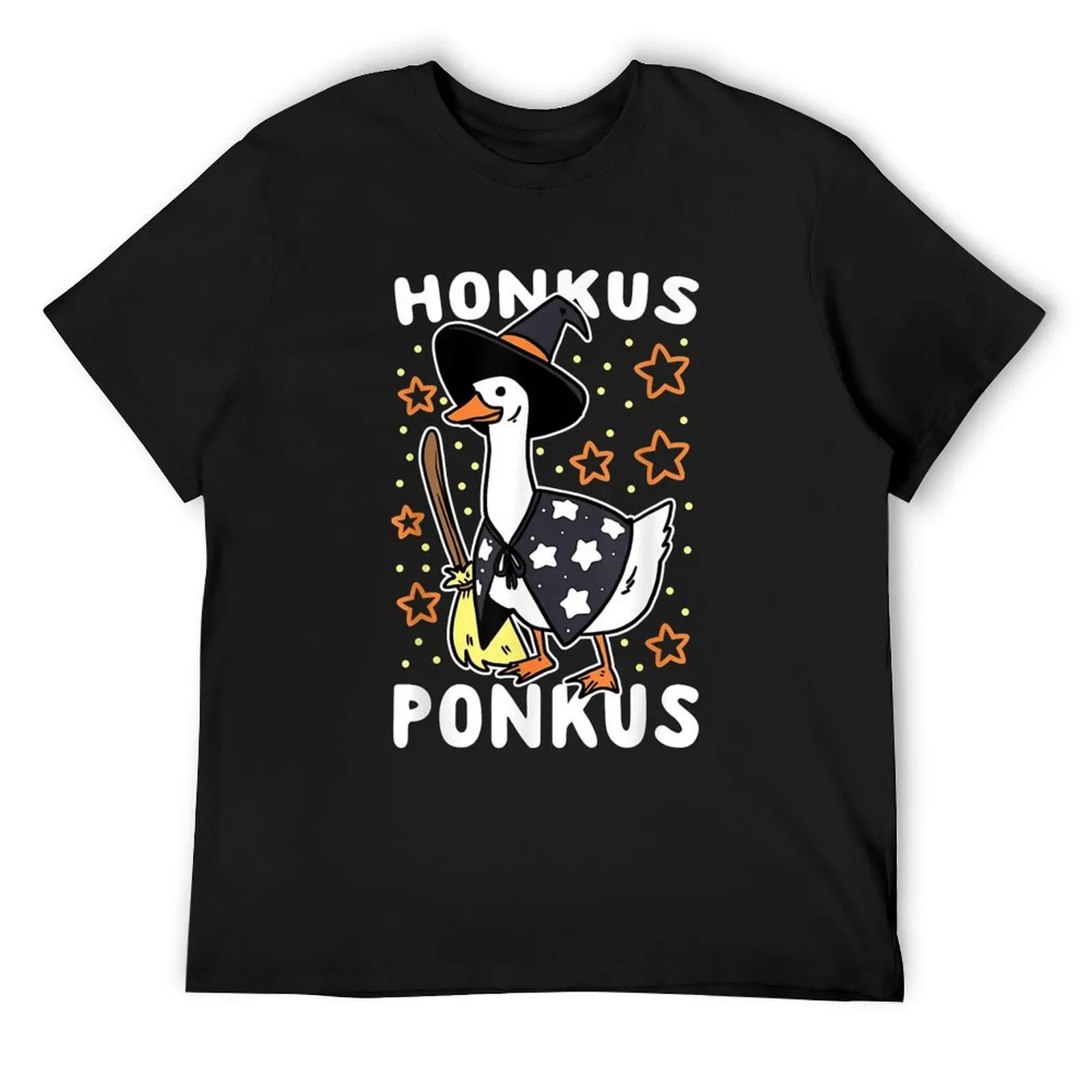 

Funny Halloween Witches Duck Cute Honkus Ponkus T-Shirt cute tops rapper graphic tees shirts men graphic