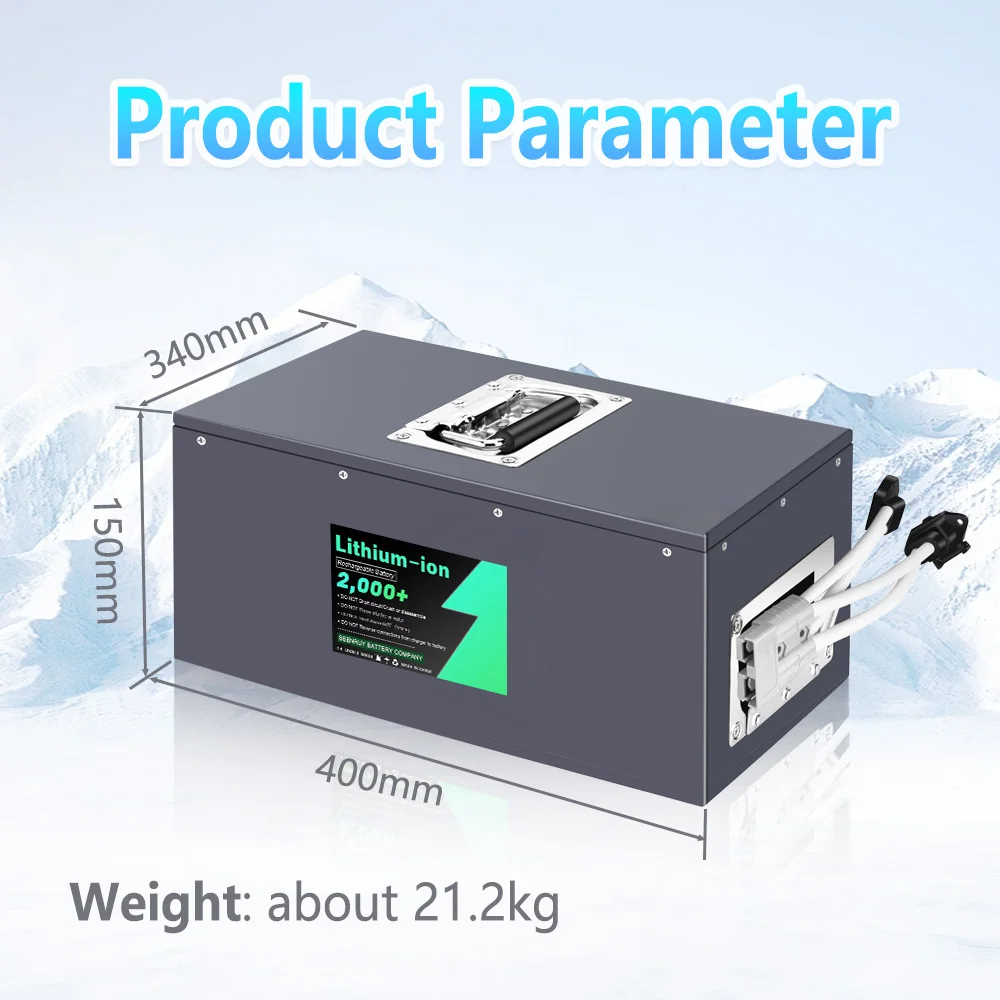 96V 50AH 80A 100A BMS Li ion With Charger Lithium Polymer Battery Pack Perfect For Forklift Crane Truck Tricycle MotorCycle