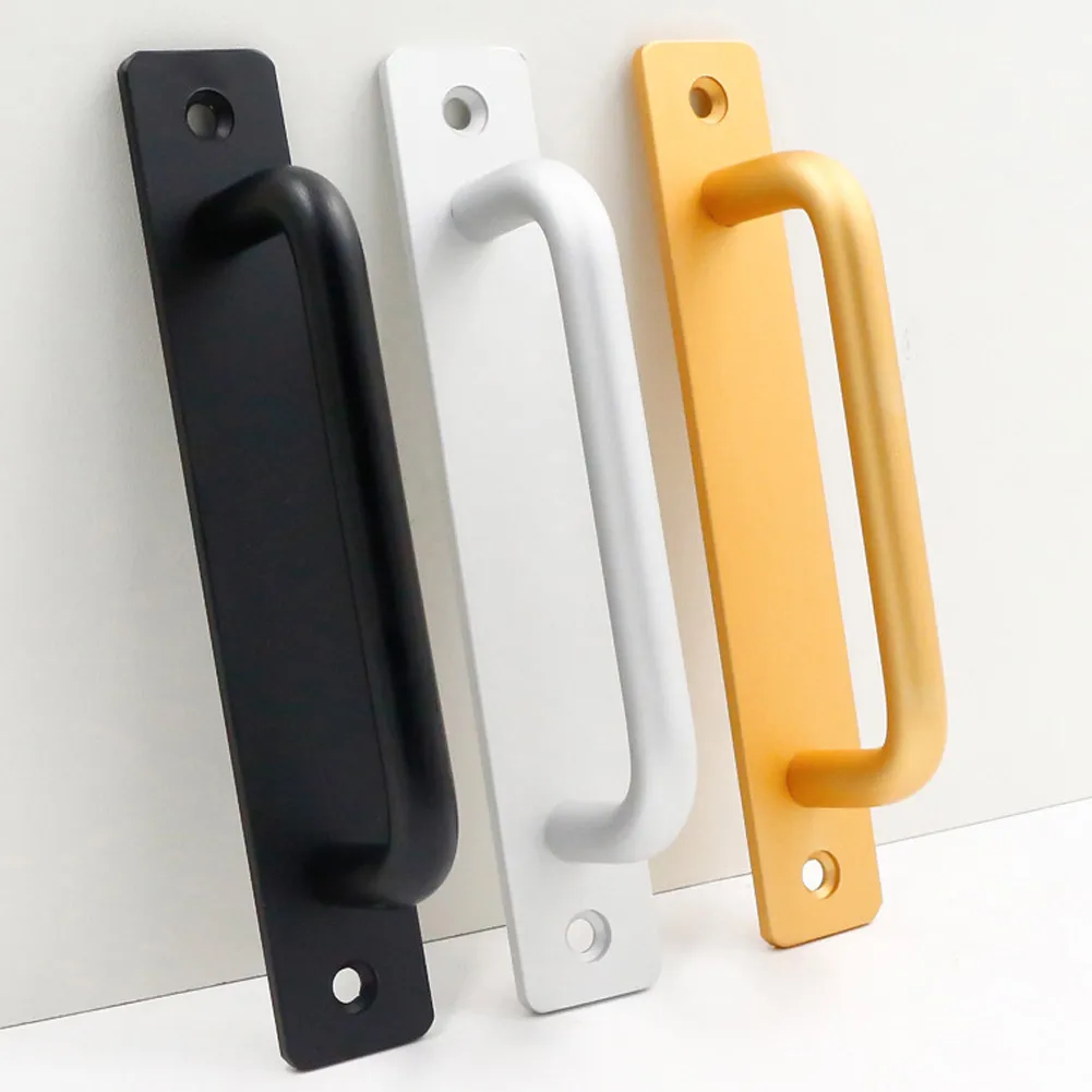 Sliding Door Handle Aluminum Alloy Pull Push Wooden Door Handle Gate Toilet Door Window Handles Home Improvement Hardware