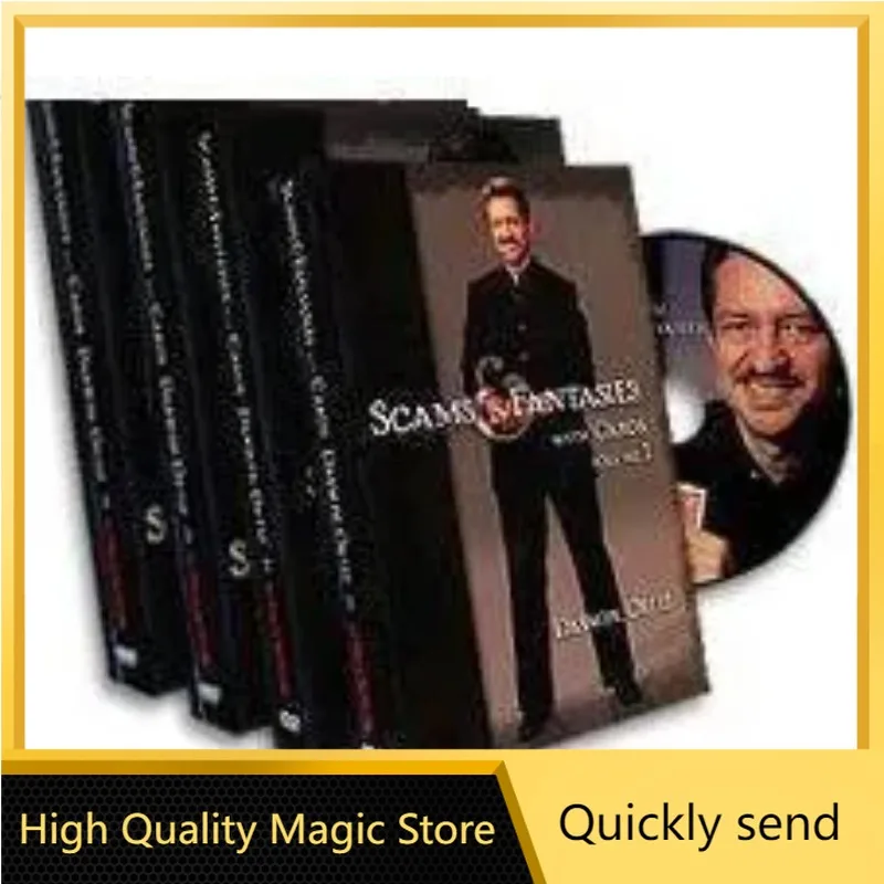 

Scams and Fantasies with Cards 1-4 by Darwin Ortiz Magic tricks ( High Quality Magic Store Download ）