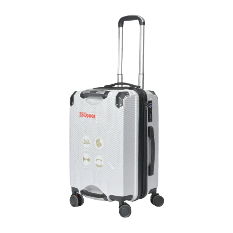different directions  Double Handle Trolley Suitcase ,Double Layer Explosion-Proof Zipper Luggage with Alloy Corners & TSA Lock