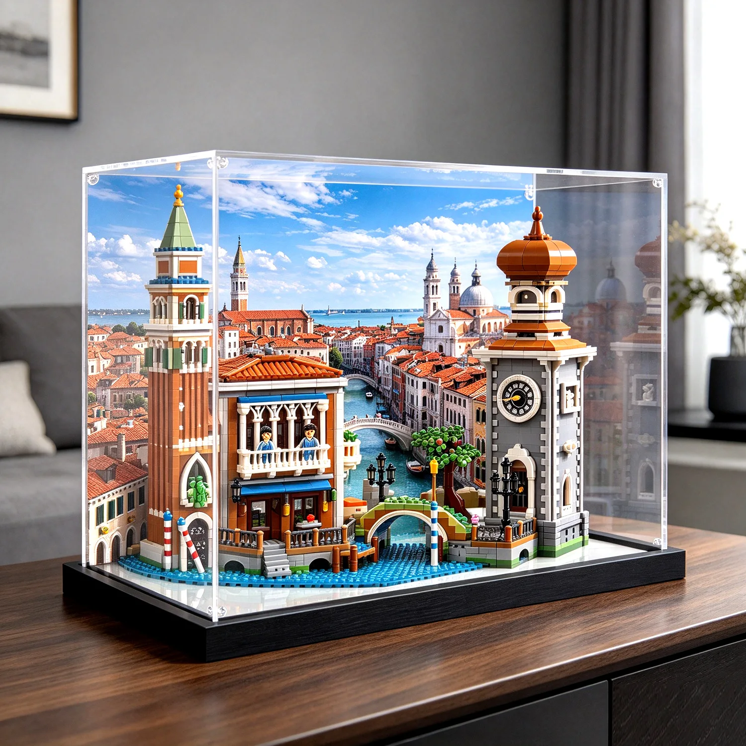 Transparent acrylic display an - Lego Set City ulasan dan harga