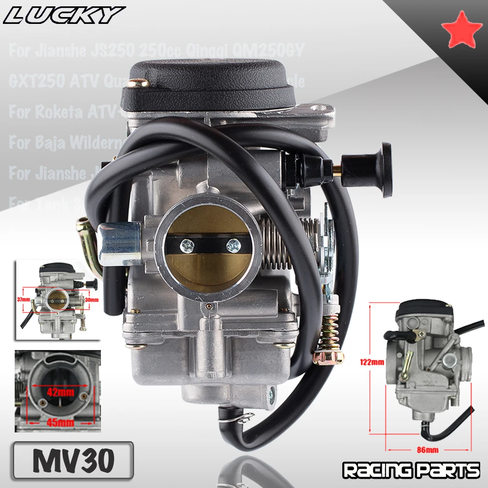 Motorcycle Carburetor PD30 30mm For JIANSHE QingQi 250 JS GXT 250 QM250GY ATV Quad Motercross Parts Carburador Manual Choke Carb