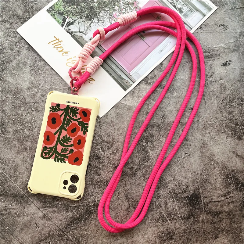 Straps for Mobile Phone Crossbody Cellphone Accessories Universal Telephone Chain With Patch Neck Strap Premium Keychain Lanyard