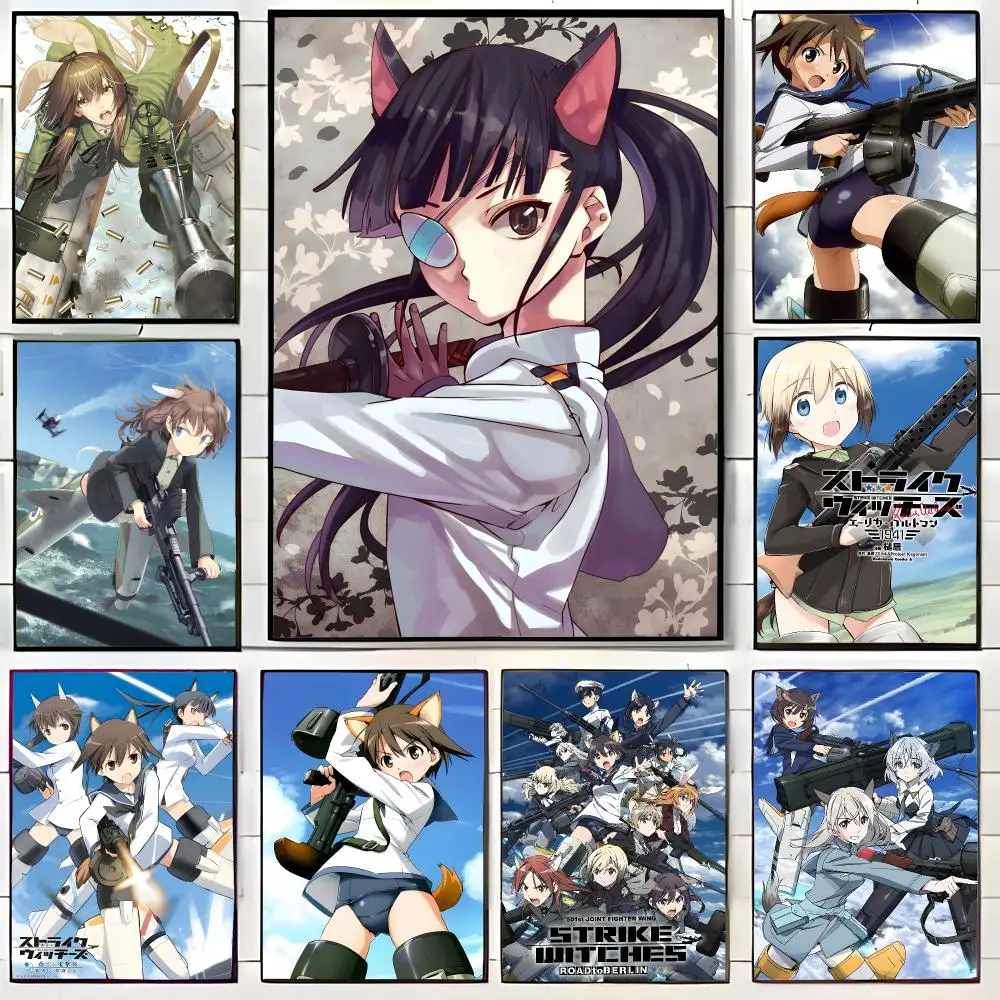 Heroic Military Fantasy Anime S-Strike Witches Poster Wall Art Print Decorative Mural Home Decor Gift Unframed