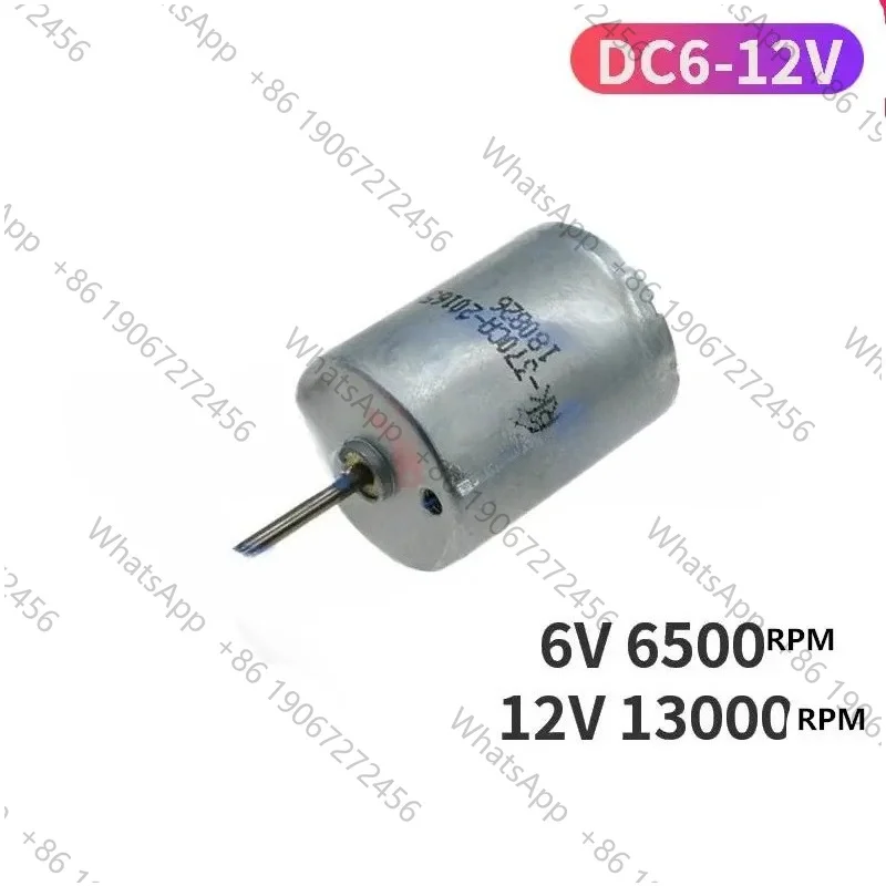 370CA-22125 6-12VDC 2mm Dia Shaft 17mm Shaft Length Electronic Magnetic Large Torque Long Shaft Motor 6V 8000RPM 12V 15000RPM