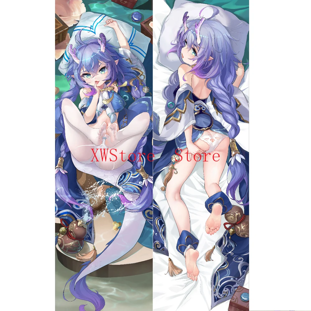 Fashion Anime Honkai: Star Rail Bailu Cosplay Dakimakura Hugging Body Pillow Case Japanese Otaku Pillowcase Cushion Cover