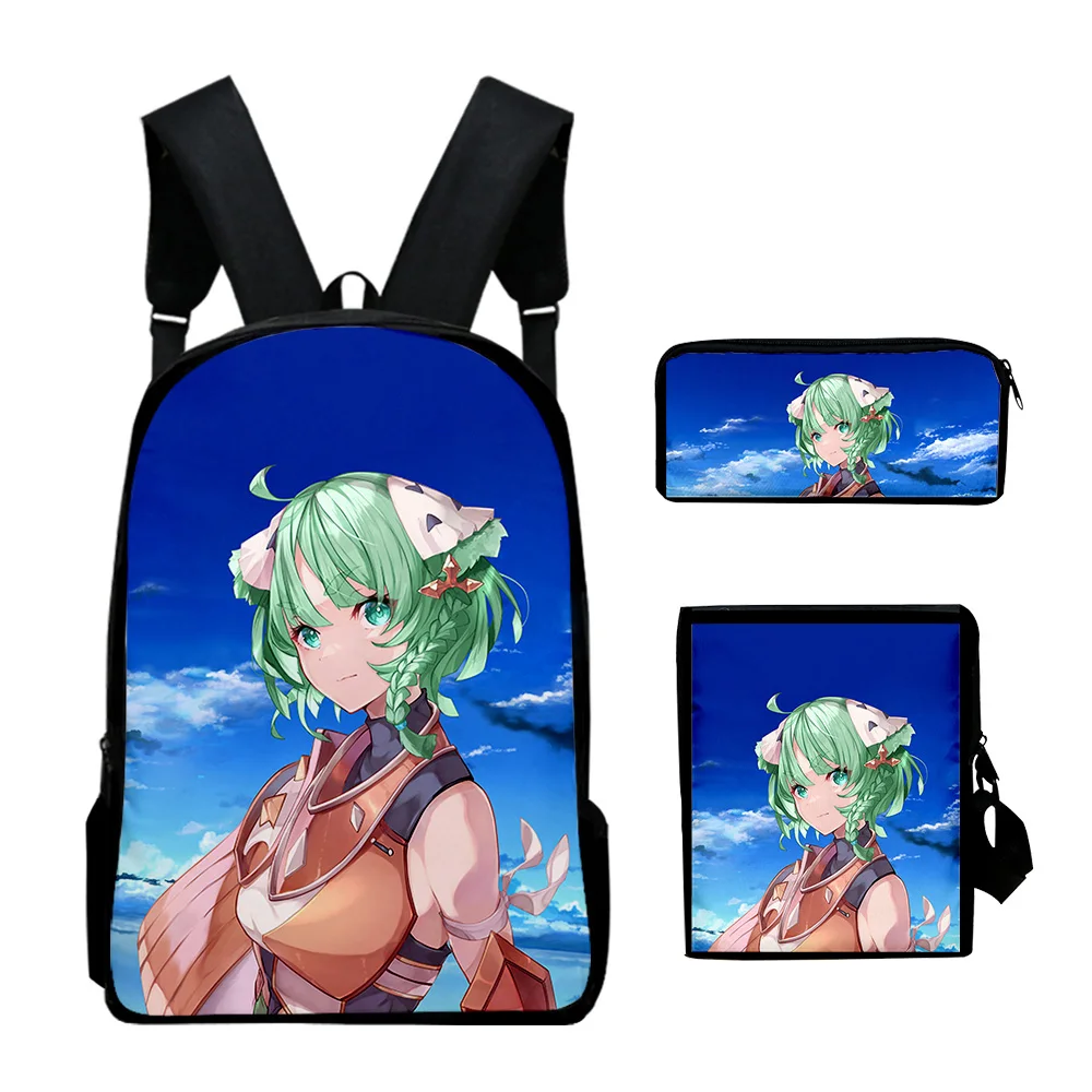 Popular Xenoblade Chronicles 3 Game Print 3pcs/Set pupil School Bags Laptop Daypack Backpack Inclined shoulder bag Pencil Case