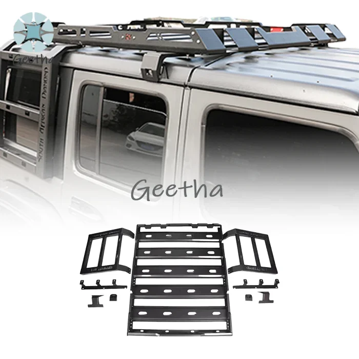 

Luggage Racks Steel Roof Rack with Ladders for Jeep Wrangler JL 2018 2019 2020 2021 2022