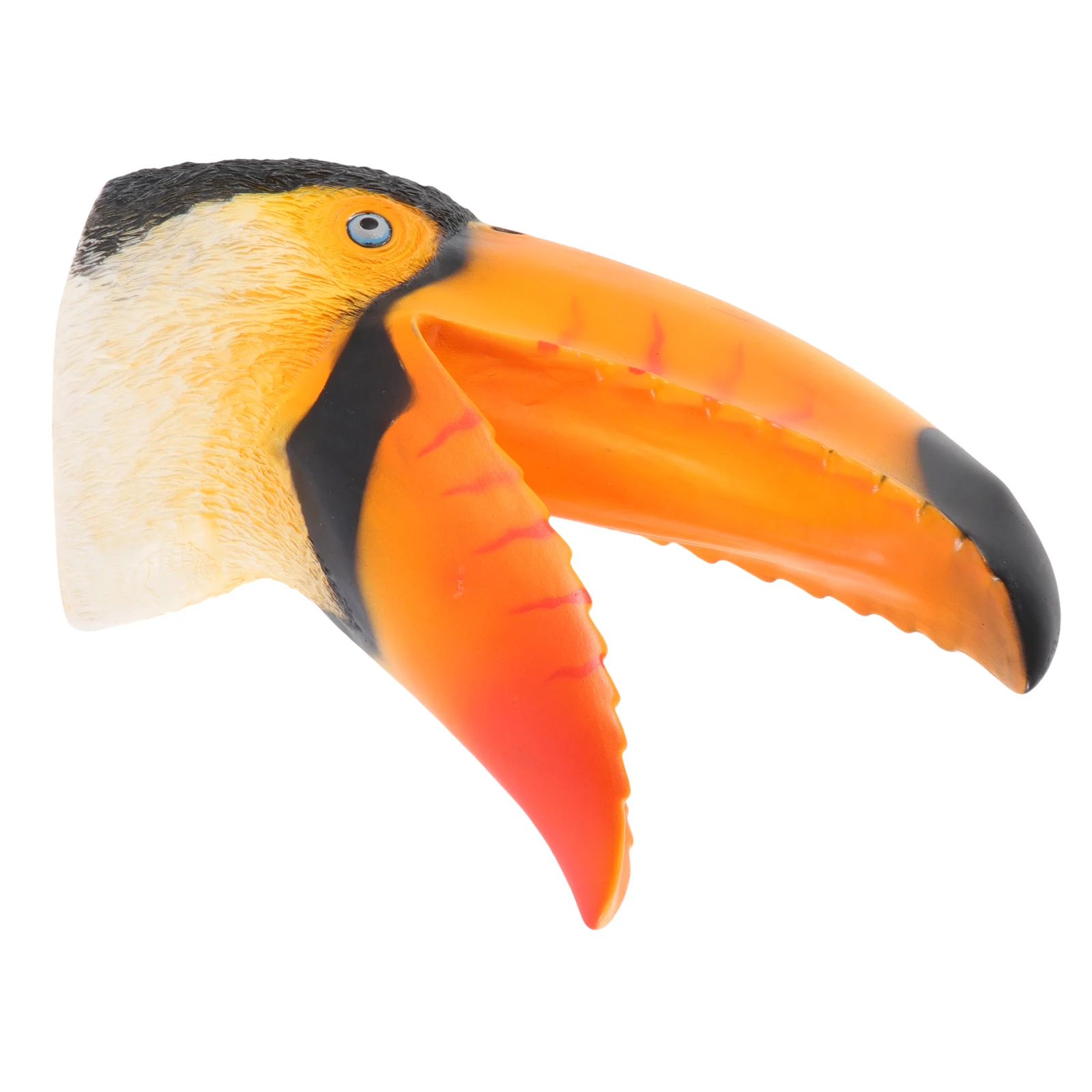 

Toucan Hand Puppet Child Puppets Soft Rubber Kid Kids Interactive Toys Pretend Play Parent-child