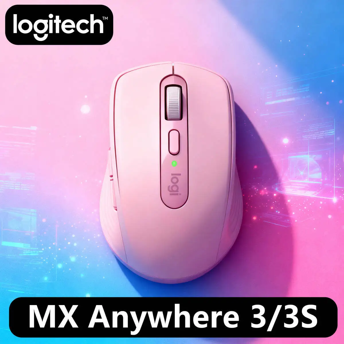 

Беспроводная мышь Logitech MX Anywhere 3S, версия Mac, Bluetooth, бесшумная, портативная, офисная, Apple Pink Girl