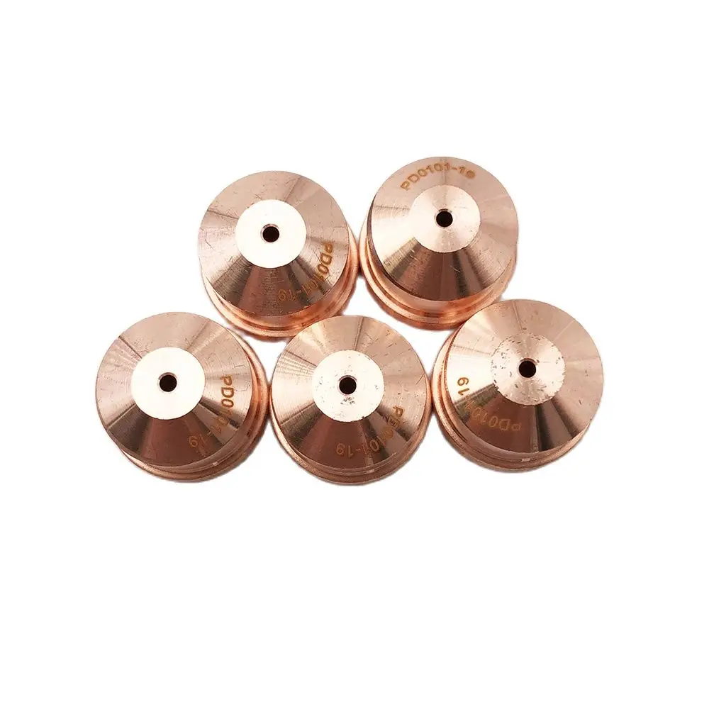 5pcs 1.1mm 1.4mm 1.7mm 1.9mm PD0101 Nozzle Tip Fit A101/A141/P101/P141 Air-Cooled Plasma Cutting Torch Cutter