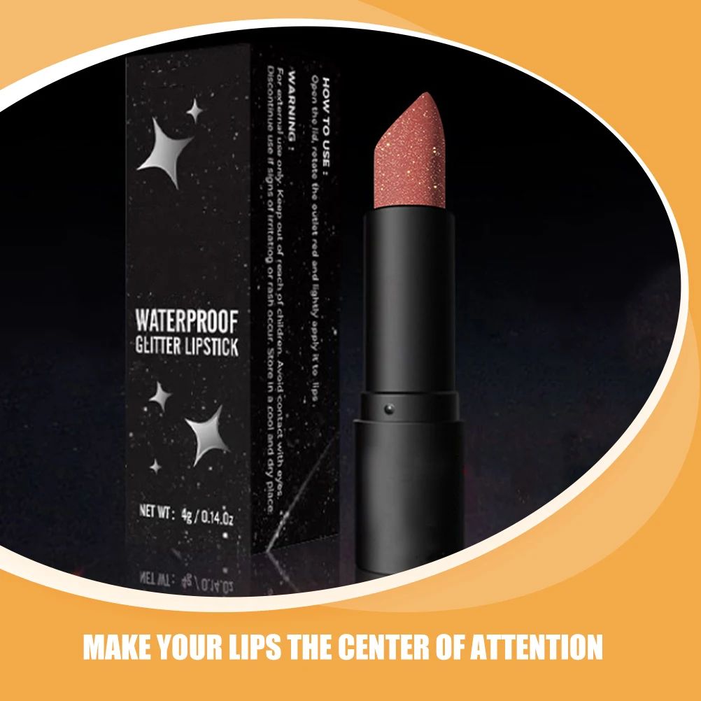 

Matte Lipstick Nonstick Long Lasting Glitter Gloss Women Halloween Vampire Makeup Fruity Bling Lips Gloss Dark Occasion Smooth