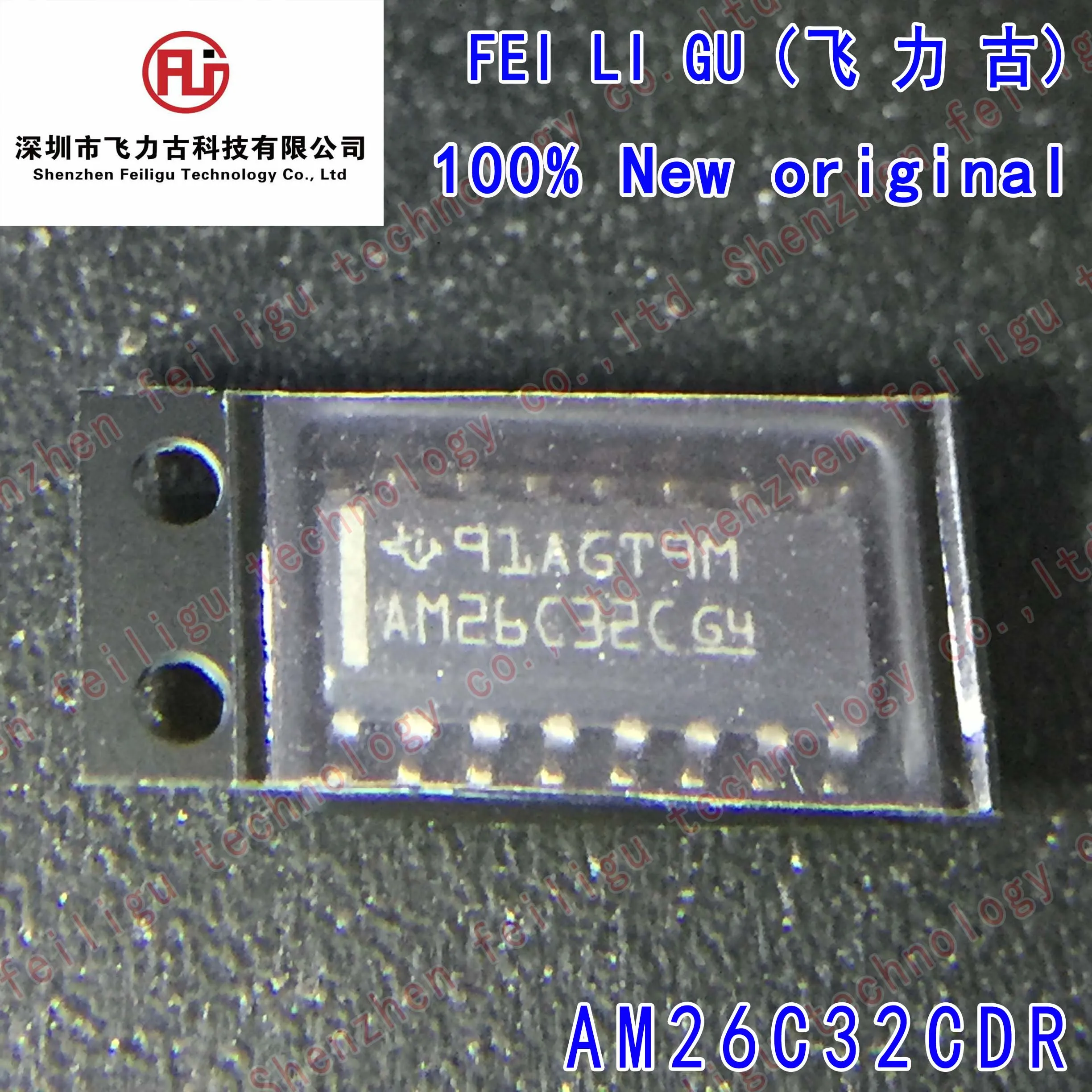 

(10/30/50/100 Pieces) 100% New original AM26C32CDR AM26C32CD AM26C32C package:SOP-16 receiver chip