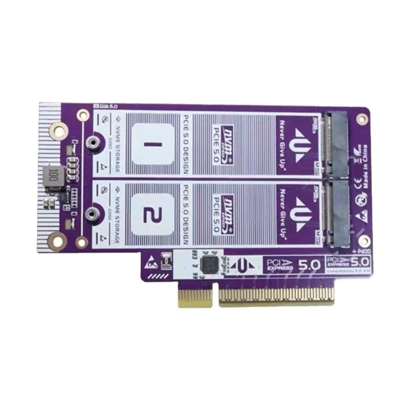 

Карта адаптера D7YC PCIe 5.0 — M.2 NVMe. Поддержка карты расширения PCIE X16 — M.2 для 2230 2242 2260 2280