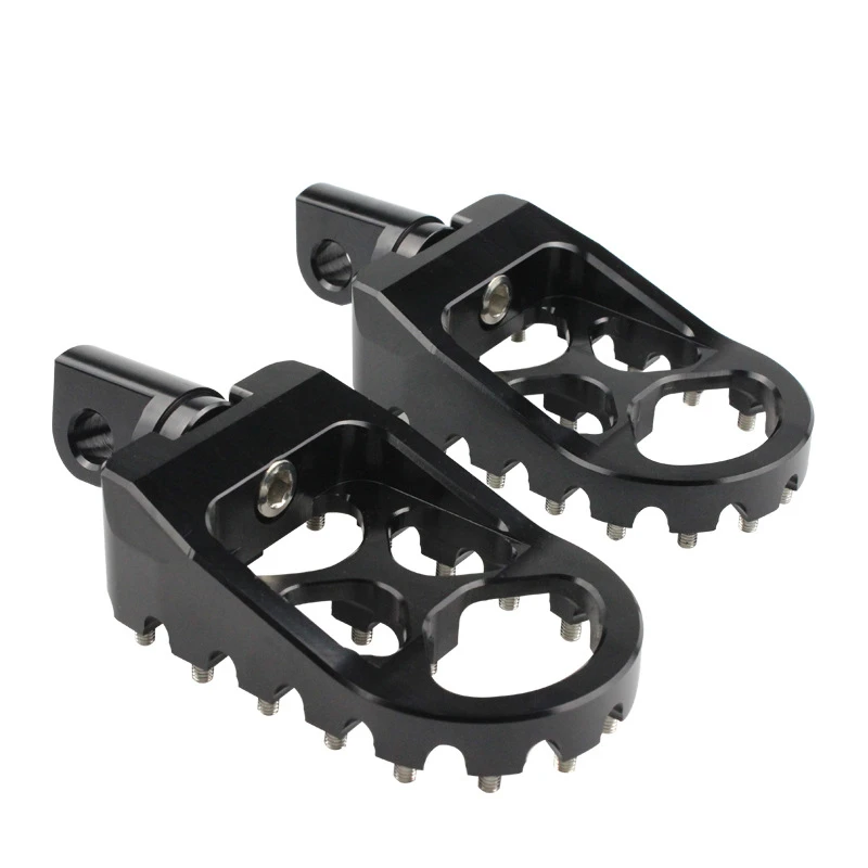 Motorcycle Refitted With Studded Anti-skid Pedals CNC Aluminum Alloy Pedals 360 Rotation Pedals Motorcycle Equipment Accessories