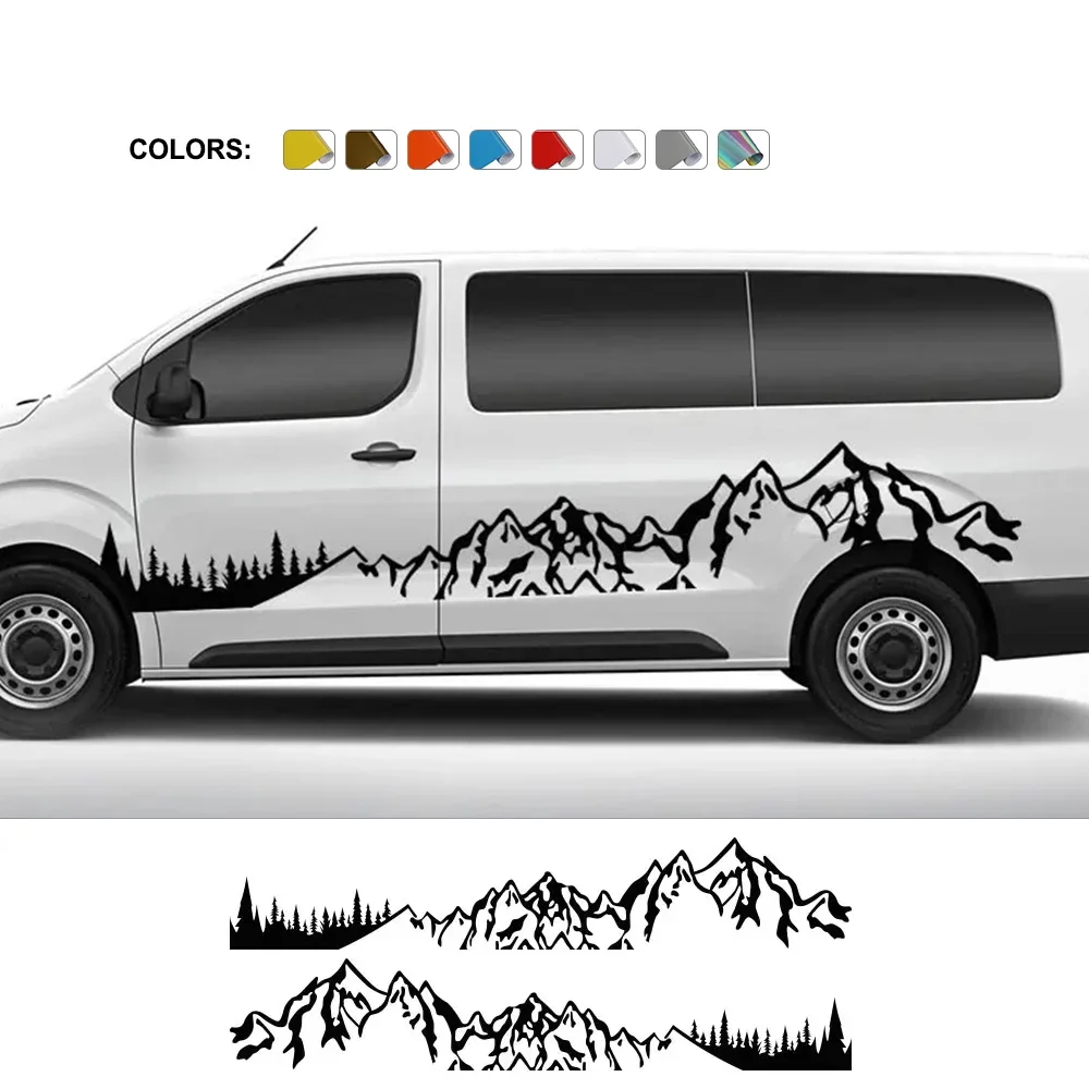 

Автомобильные горные наклейки, дом на колесах, кемпер-фургон для Peugeot Expert Fiat Scudo Citroen Jumpy, графические наклейки, аксессуары для автотюнинга