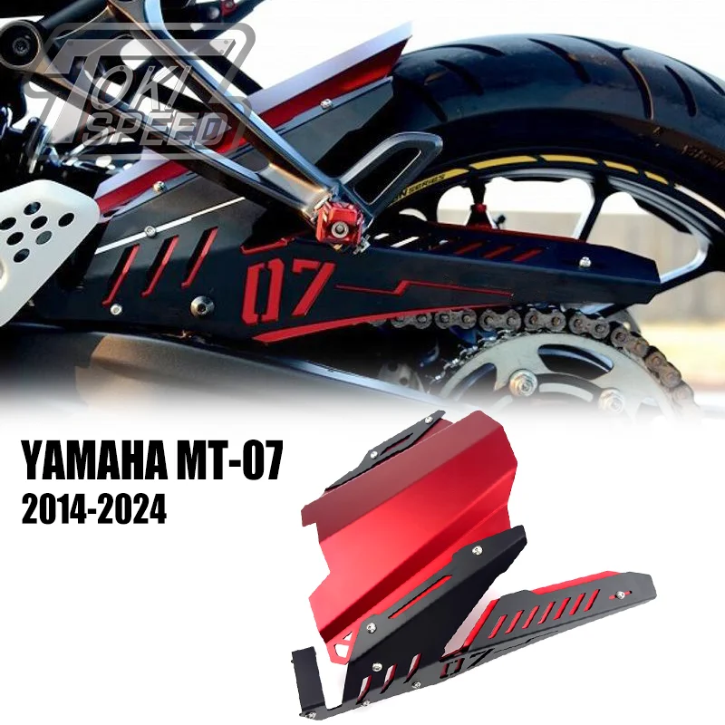 

For YAMAHA MT-07 FZ07 2014-2022 MT07 FZ-07 14-22 Motorcycle Accessories Rear Fender Mudguard with Chain Guard Cover Protector