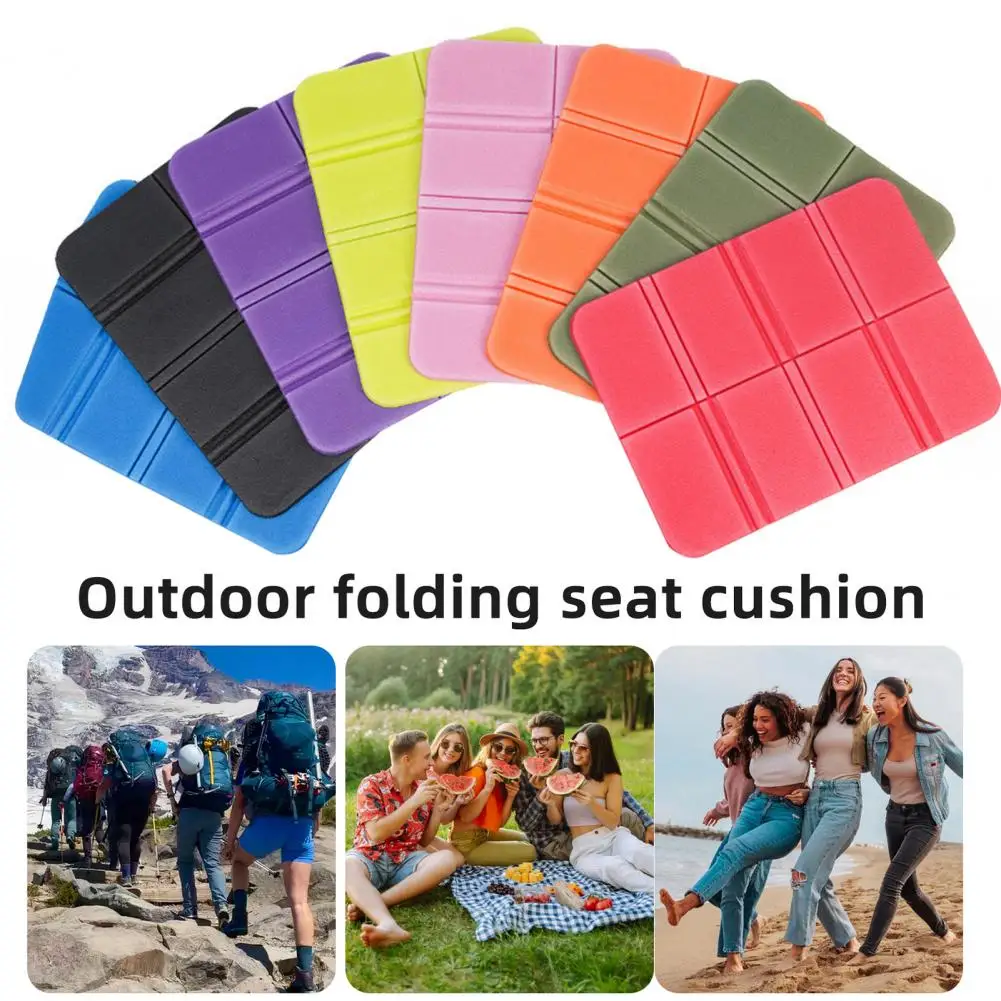 Folding Seat Cushion Waterproof Sitting Mat Outdoor Travel Camping Hiking Backpacking Fishing Folding Cushion Stadium Seat Pad