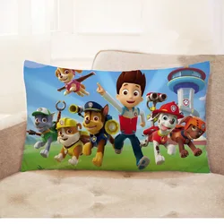 Paw Patrol Anime Taie d'oreiller imprimée pour enfants, Chase Skye Taie d'oreiller, Juste de coussin mignonne, Décoration de chambre d'enfant, Cadeaux d'anniversaire