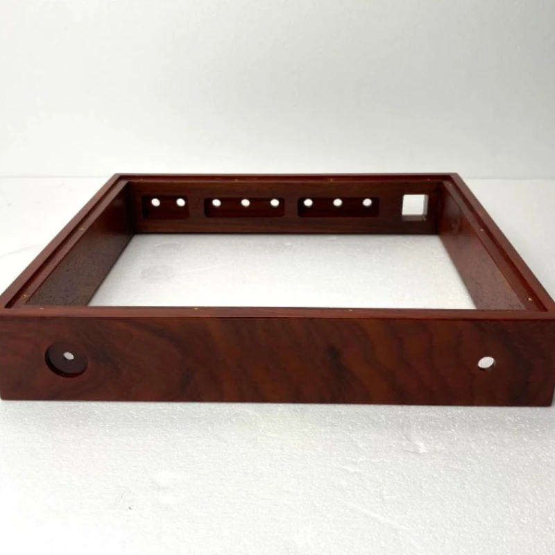 Mahogany chassis Front stage Class A power amplifier Wood chassis Aluminum plate opening Single end kit Solid wood box