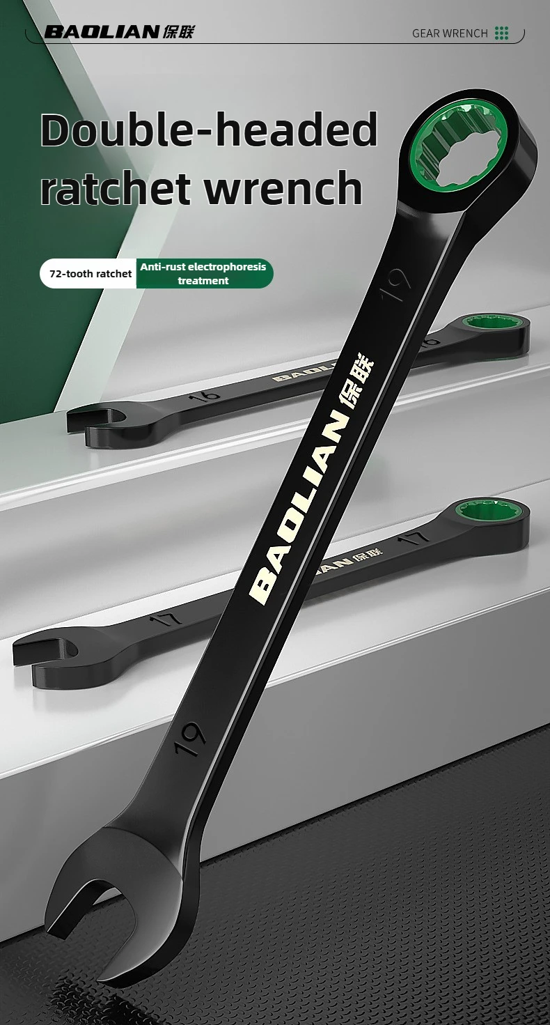 Clé à cliquet à double usage à extrémité ouverte 6-10MM, clé combinée universelle pour vélo moto outil de réparation de voiture