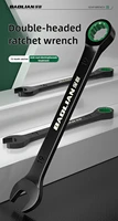 6-10MM Open-End Dual-Purpose Ratchet Spanner Combination Wrench Universal Bicycle Motorcycle Car Repair Tool