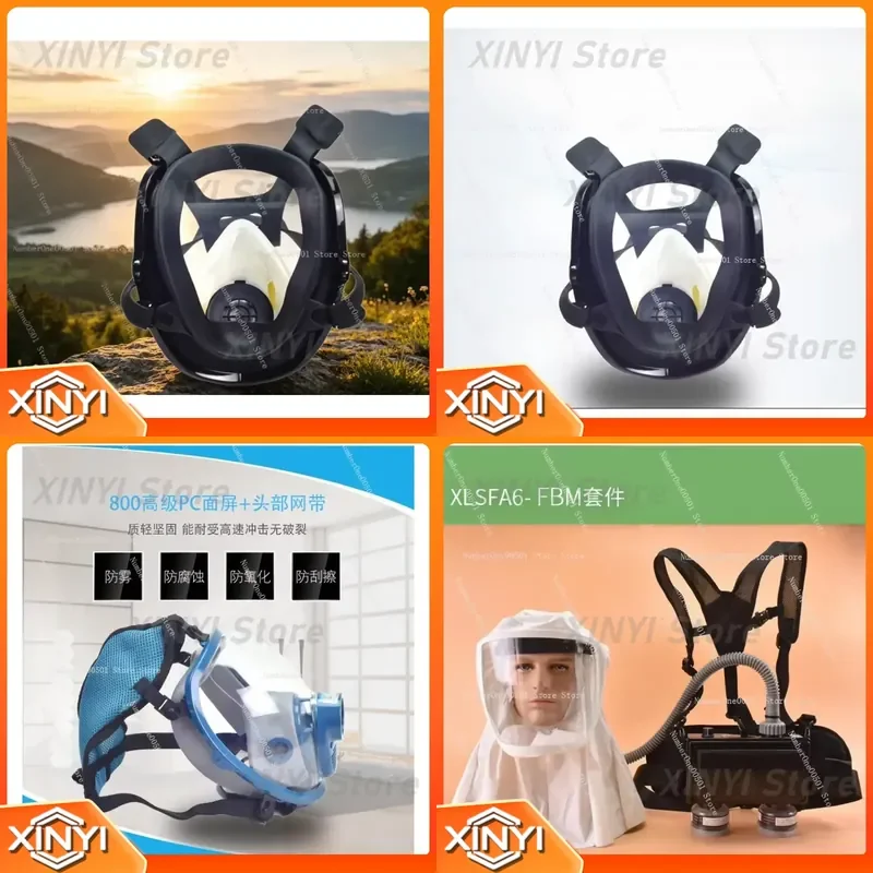 Powered Air Purifying Respirator PAPR for Painting Welding Grinding Industrial Dust Proof Face Mask with Long Battery Life