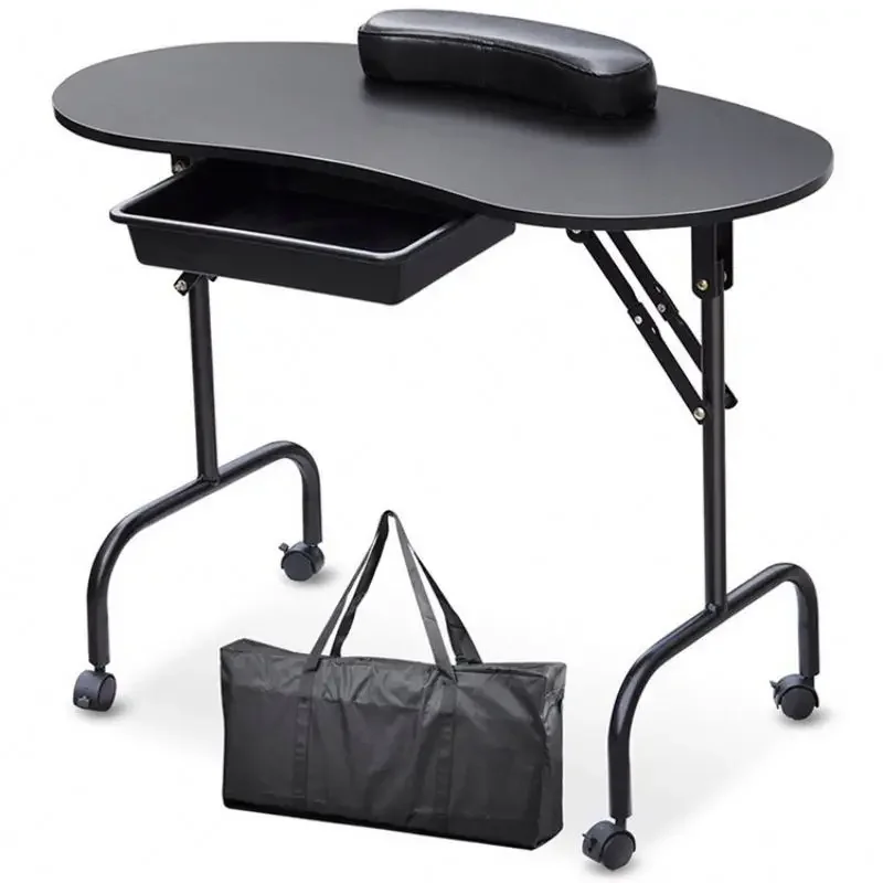 Portable Folding Station Desk Movable for Home Spa Beauty Salon nail salon Manicure Table