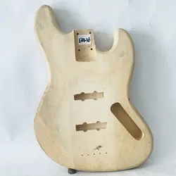 EB436  Solid Basswood Jazz Bass Body No Paints Unfinished Version for Electric Bass DIY Standard JB Pickups DIY Parts