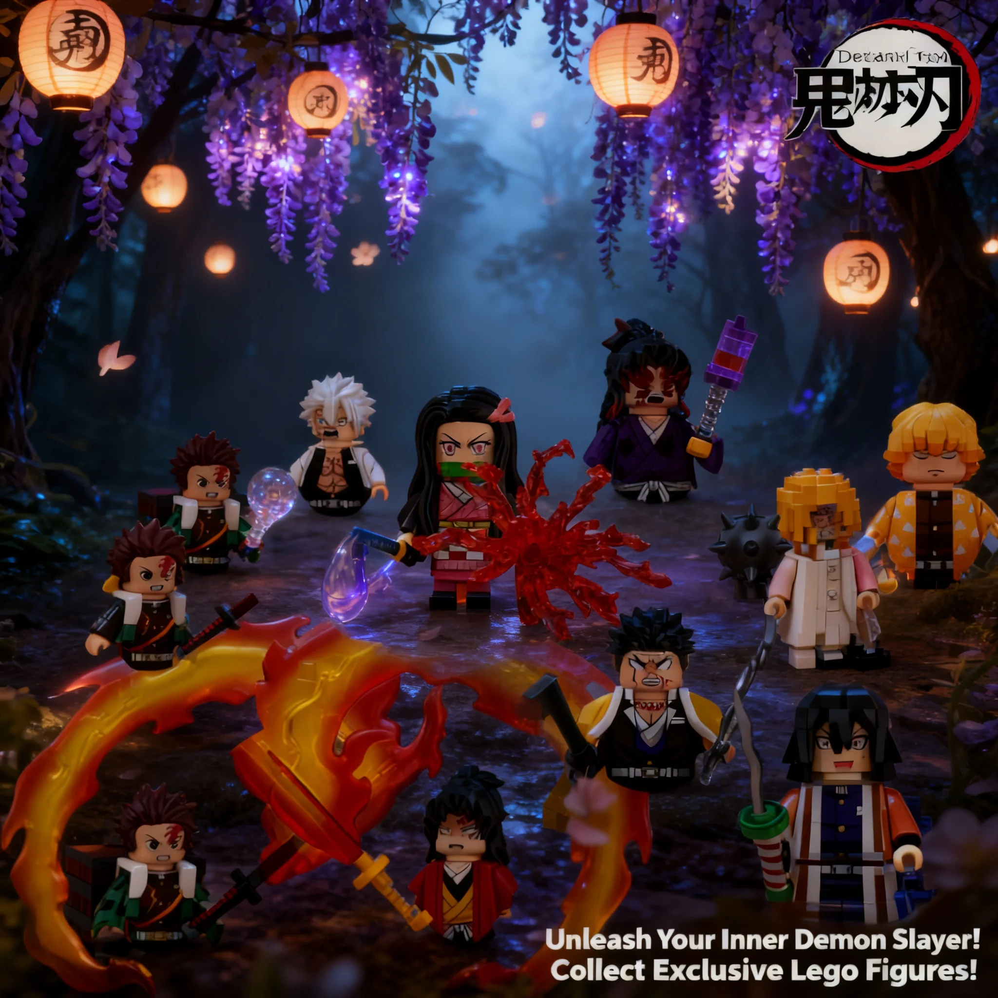 

2026 Demon Slayer ANIME Blocks Blind Box WM2998-3008 Action Figures Building Bricks Toys Gifts For Children Kids Collectible