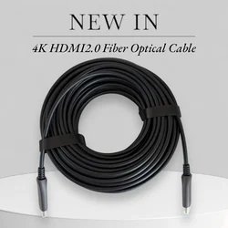 10m 30m 50m AOC Fiber Optic HDMI 2.0 Cable, 4K60Hz, High Speed 18Gbps HDR ARC HDCP2.2 for PS4/5 TV Box LCD PC EMI/RFI Resistance