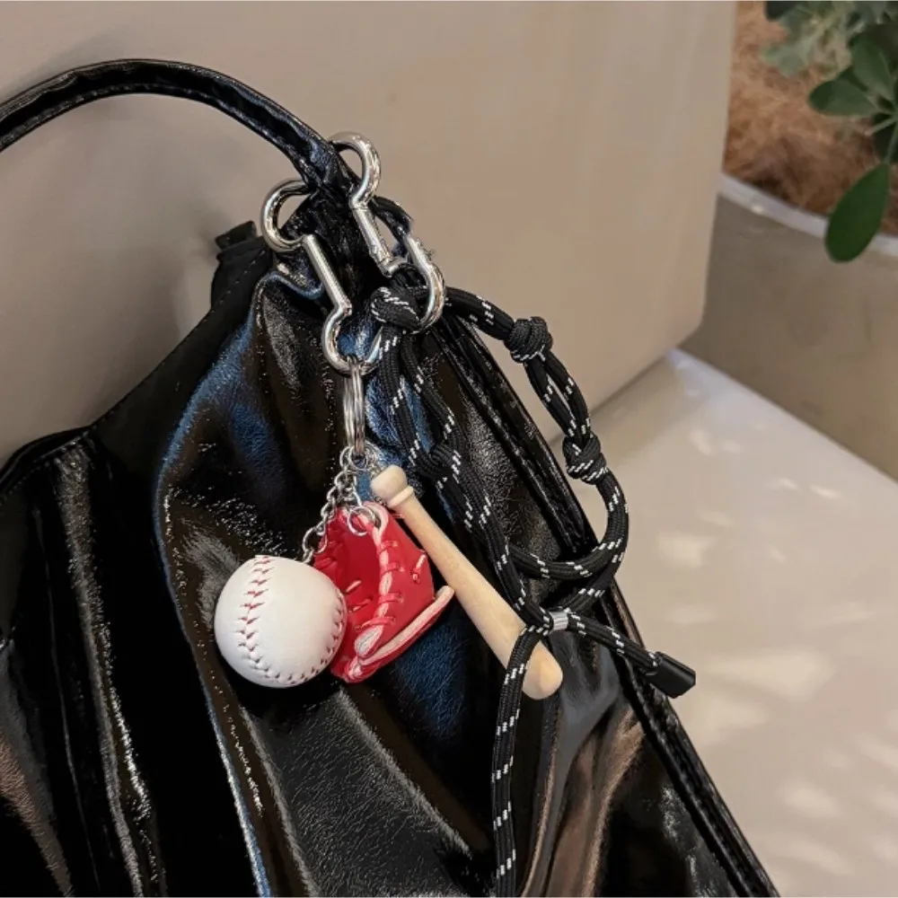 Sports Keychain Table Tennis Pendants Bat Ball Baseball Bag Charms Racket Key Chain Car Key Chain Decor Fans Keyring Bag Pendant