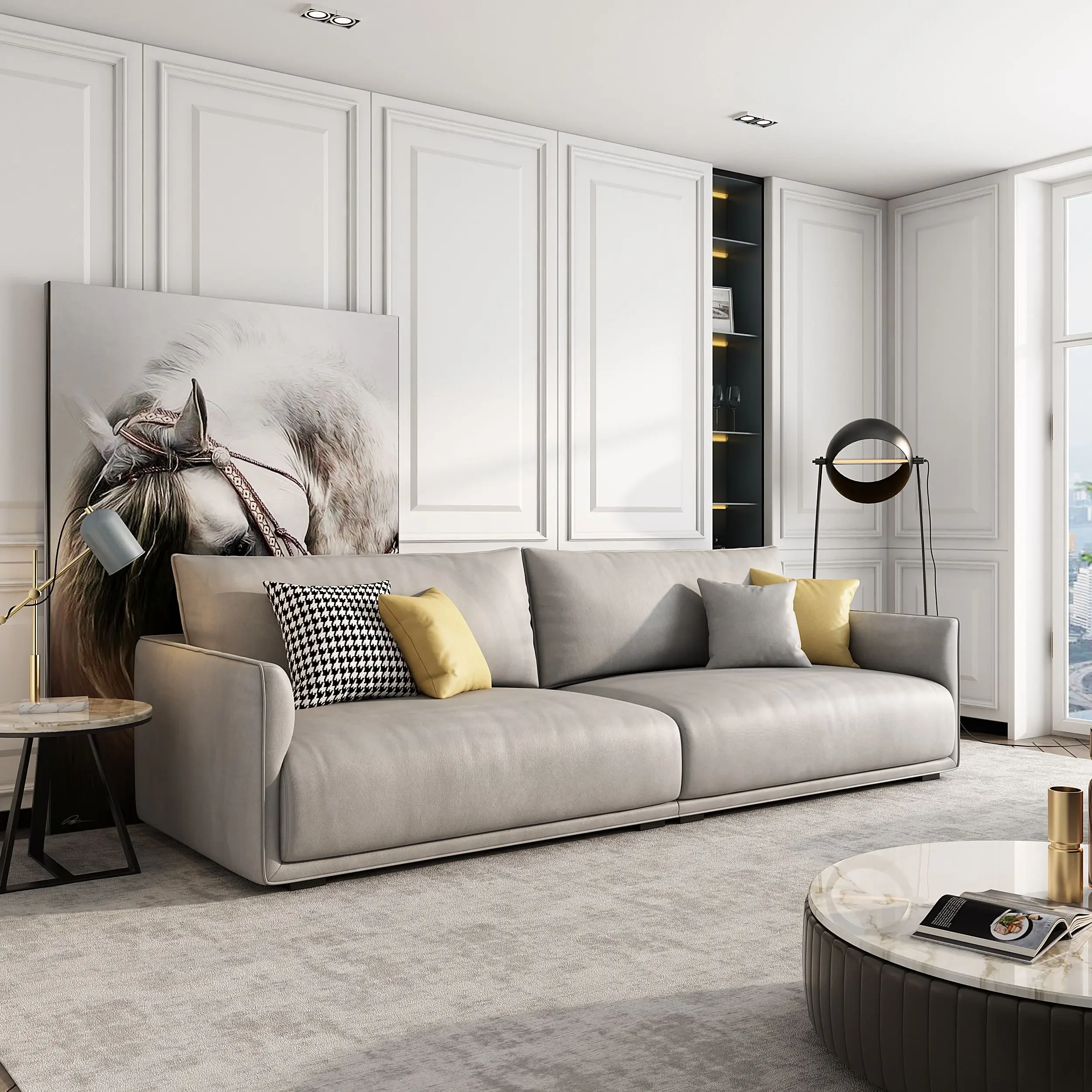 

A Hot Sale Leather Sofa Set