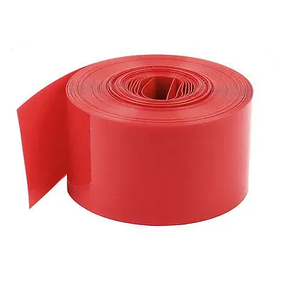 5Meter Length 23mm Red PVC Heat Shrink Tubing Heatshrink Wrap for 1 x AA Battery