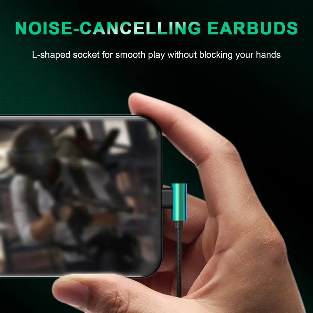 سماعات أذن بالصوت المعزز للألعاب ، سماعة أذن سلكية من النوع C ، سماعة رأس رياضية ستيريو مع ميكروفون لمكالمات الموسيقى والألعاب ، جودة عالية