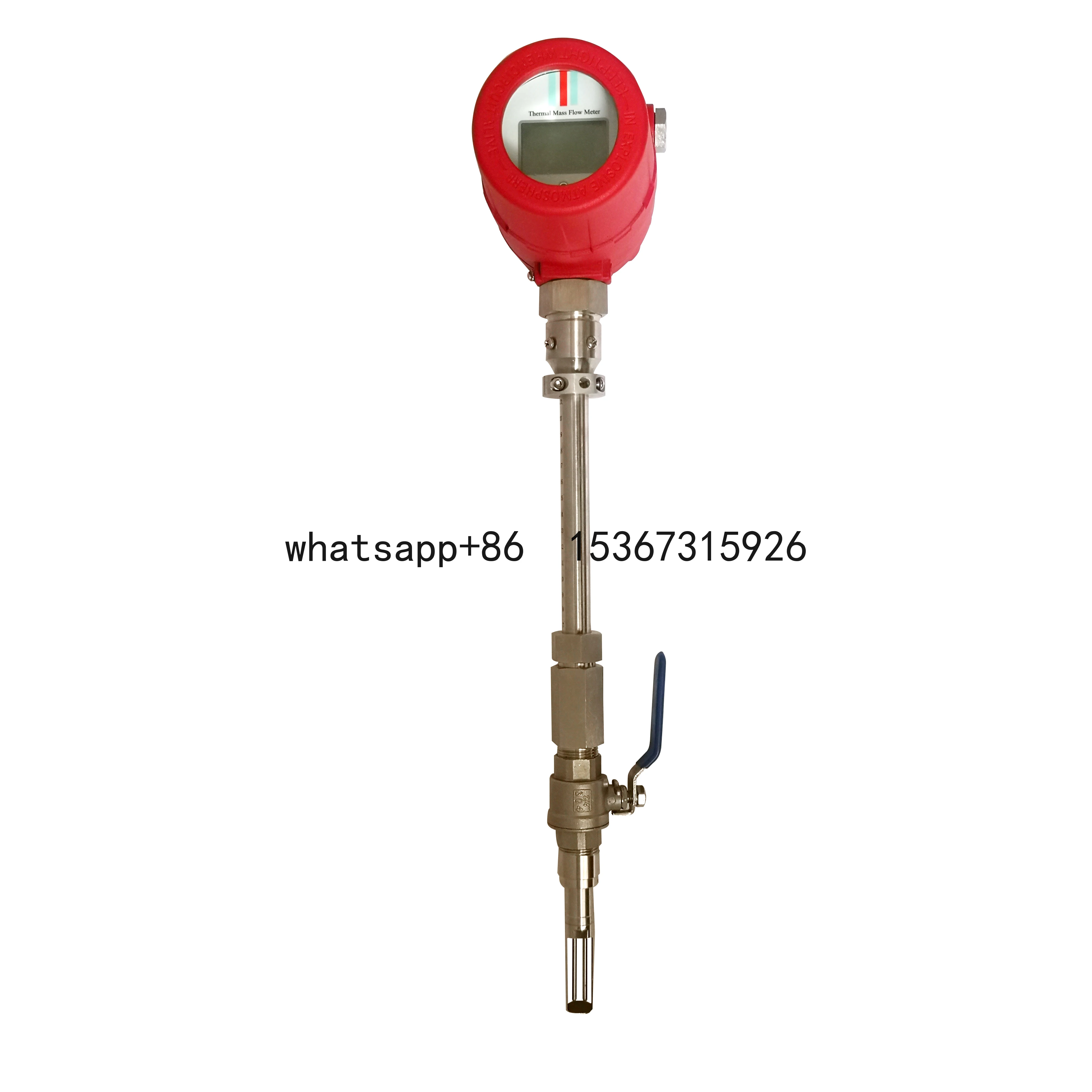 

Insert type digital display gas air thermal mass flow meter with 4-20mA output