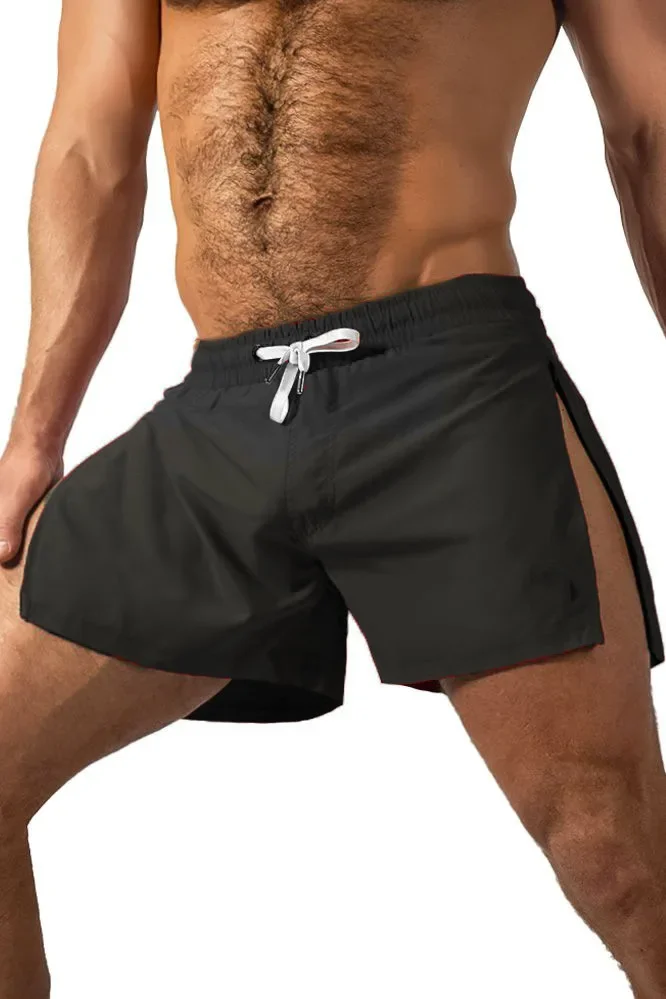 Herren Marathon Running Sweat Shorts mit Reißverschlusstasche Fitness Athletic Atmungsaktive Jogginghose Outdoor Sport Training Kurze Hose – Detail 11