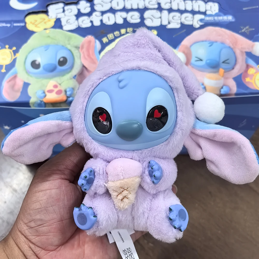 Nieuwe-Hot Stitch Eat Something Before Sleep Series Blind Box Pluche Vinyl Speelgoed Schattige Pop Labu V3 Mystery Box Tas Hanger Decor Gift