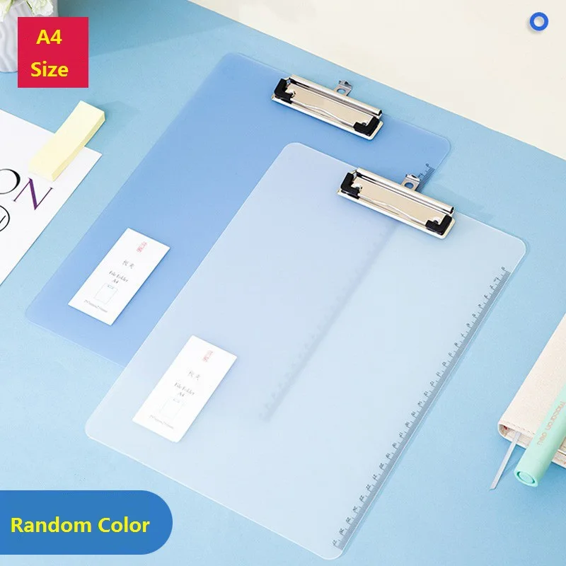 Fashion New Deli A4 Plastic Write Clipboard File Clip Mat School Office Supply Artist Painting Pad Student Copying Plate WP11