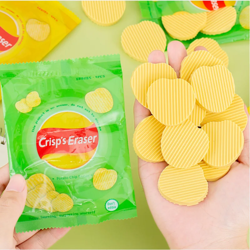 محايات رقاقة البطاطس الإبداعية أدوات مكتبية للطلاب بالجملة هدايا عيد الميلاد نهاية المدى 1 يونيو جوائز #5
